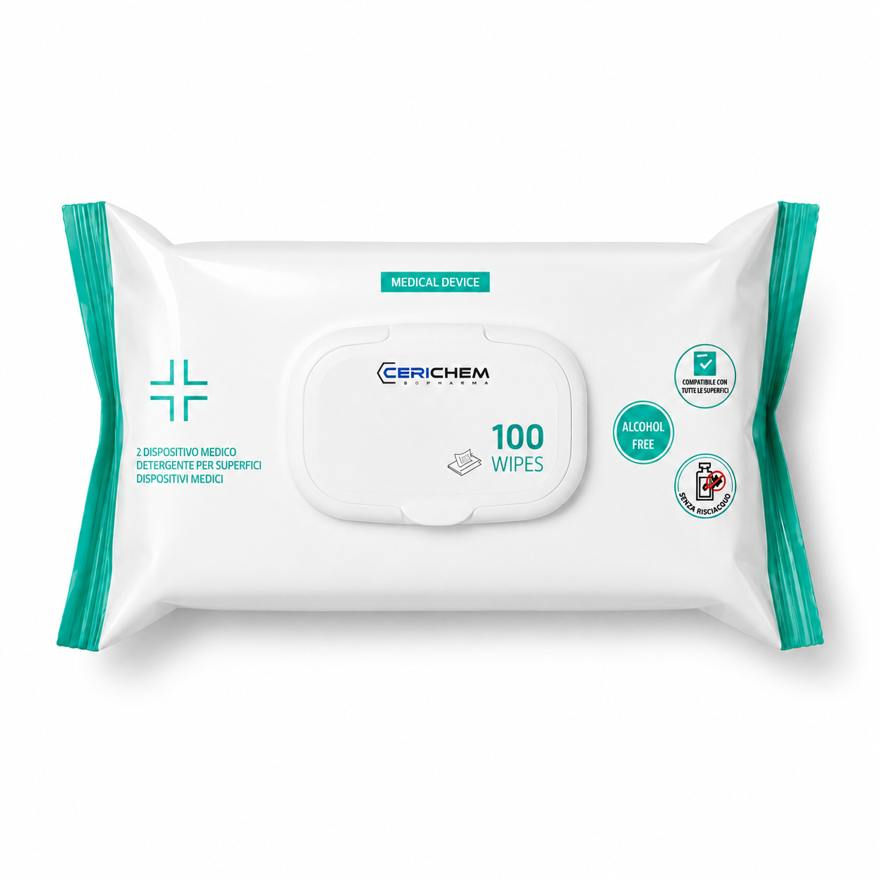 Salviette disinfettanti alcol free per occhiali